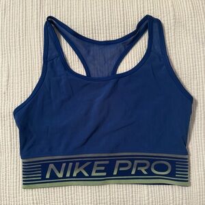 Nike Pro Blue Sports Bra